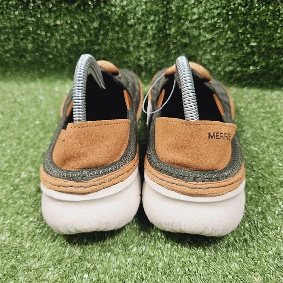 Merrell Hut Moc Olive Green Quilted Slip On Comfort Shoes Womens Size US 10 - Picture 5 of 9